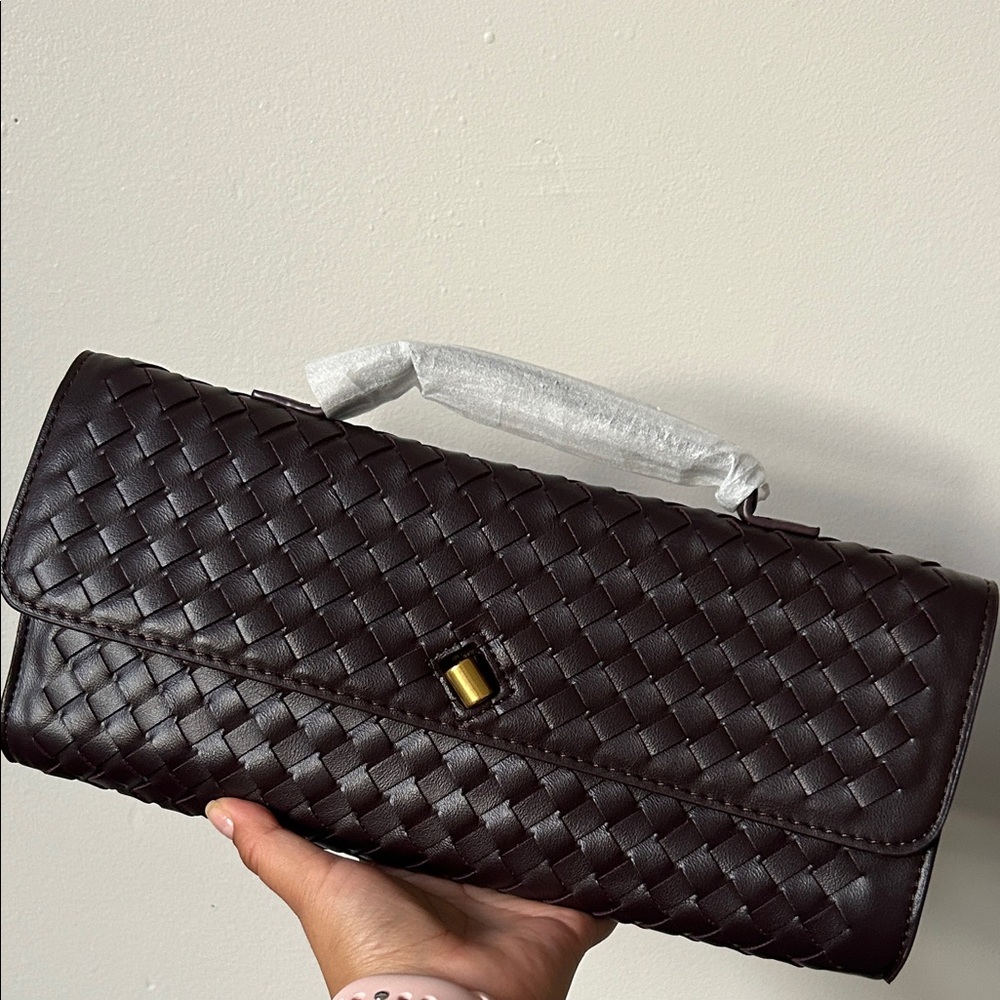 NWOT π Woven Leather Shoulder Bag π - Picture 6 of 6